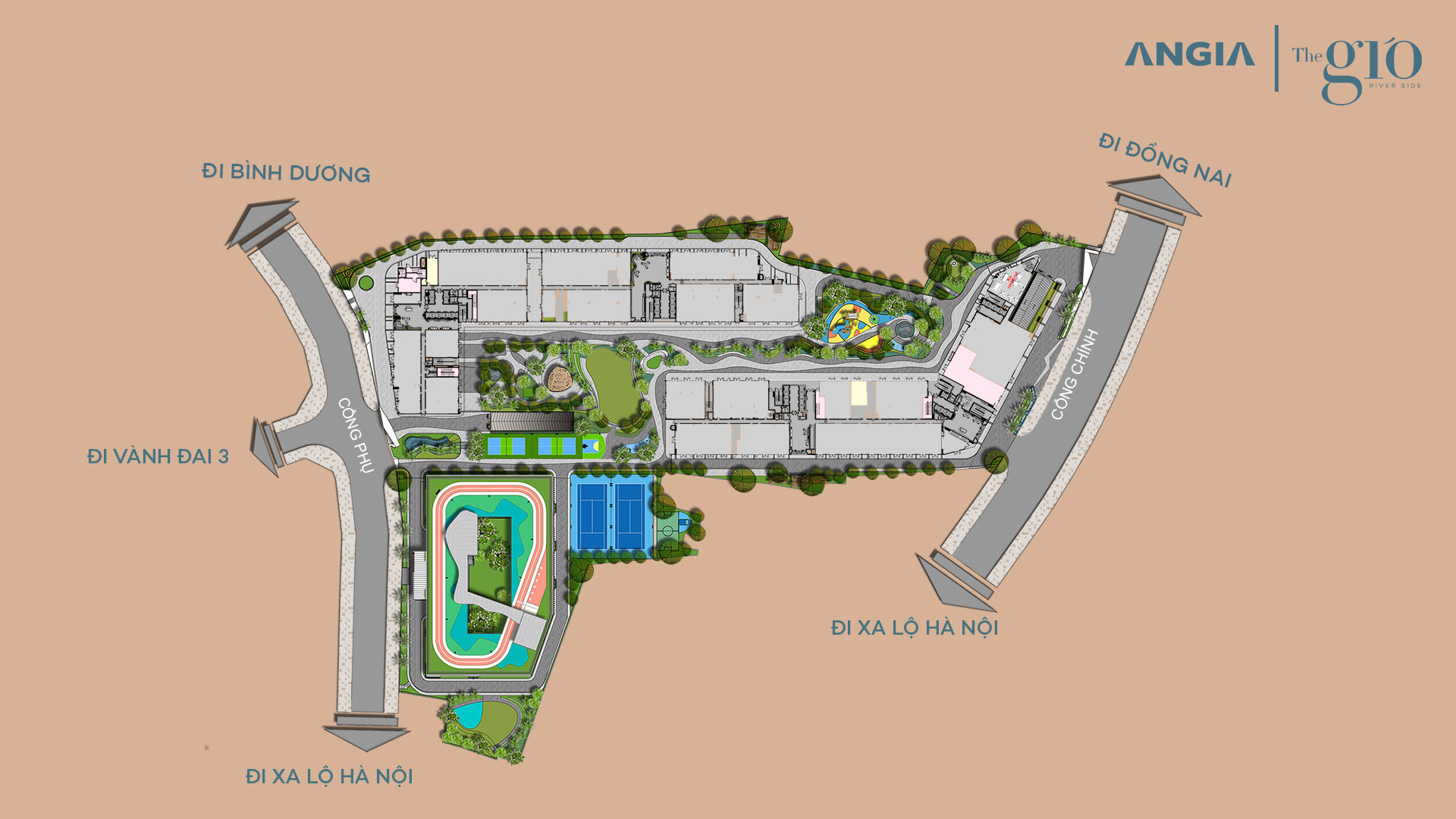 Mặt bằng tổng thể The Gió Riverside